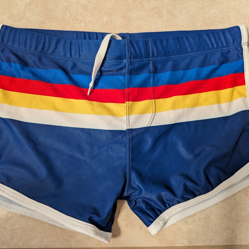 Striped Swim trunks